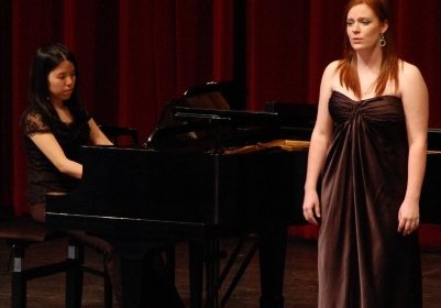 Maureen at a recital.